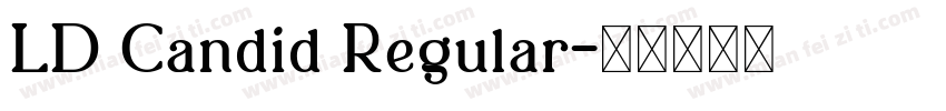 LD Candid Regular字体转换